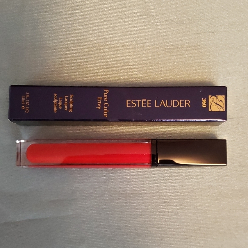 Estee Lauder sculpting lip lacquer in Wicked Apple